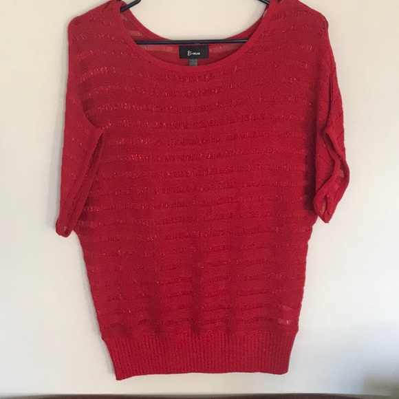 Bwear Sweaters - Red and sparkly. Size L juniors. By B wear NWOT